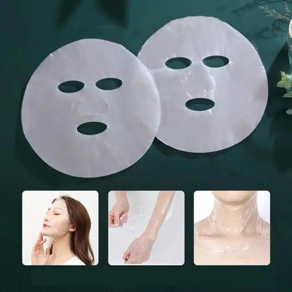 100 Clear Mask Sheets - Skincare Essentials for a Glowing Complexion - Disposable Hydrating Mask Facial Treatment Tool