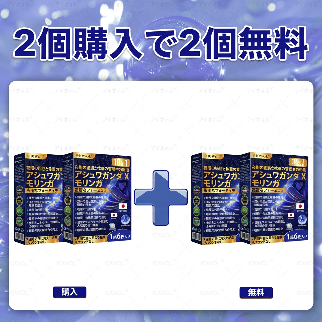2個買うと2個無料（計4箱）